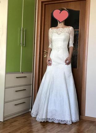 Елегантна весільна сукня силуету рибка4 фото