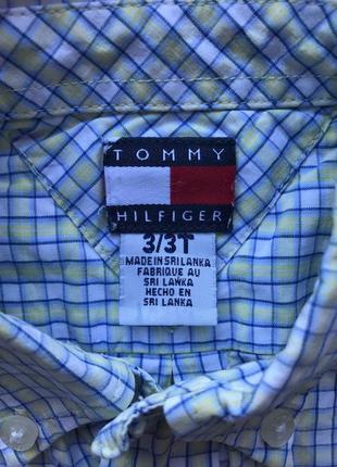 Рубашка в клетку tommy hilfiger на 3 года3 фото