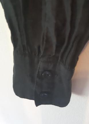 Черная блуза sisley шелк хлопок3 фото