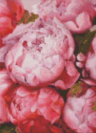 Алмазная вышивка "нежные пионы", 40*40см (идейка)