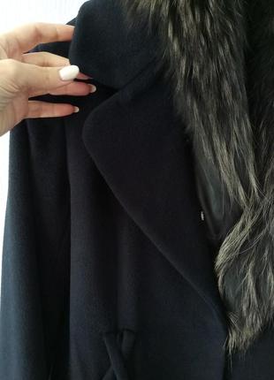 Кашемировое пальто бренд love fairyanni со съемным нат.мехом3 фото