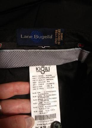 Брюки штани вовняні з вовни kigili lane bugella biella italy 🍁 наш 54-56рр6 фото