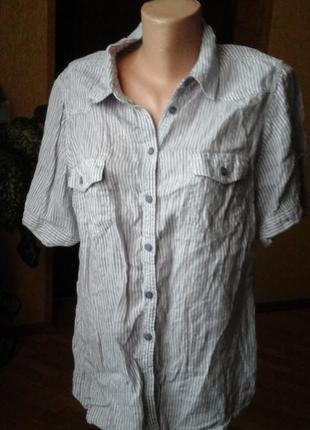 Льняная рубашка фирмы m&s