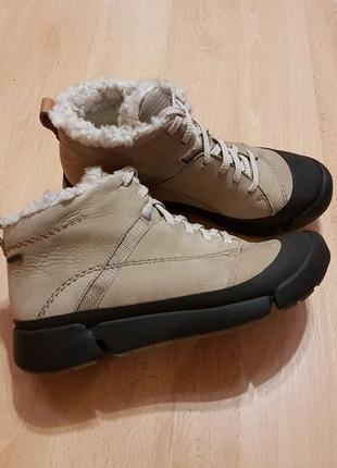 Зимові черевики clarks tri arc gtx taupe1 фото