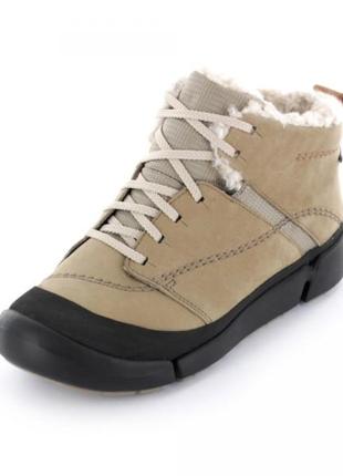 Зимові черевики clarks tri arc gtx taupe5 фото