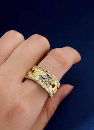 Кольцо в стиле vancleef 4