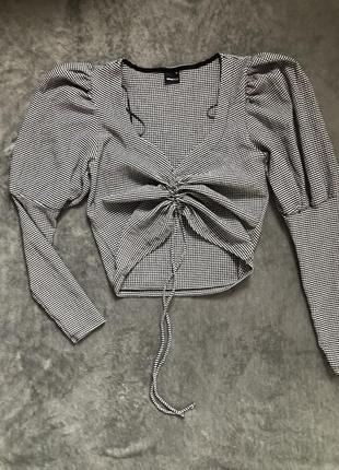 Блузка кофта з драпіровкою gina tricot2 фото