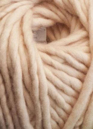 Толстая пряжа из 100% шерсти цвет телесный пряжа для толстого вязания