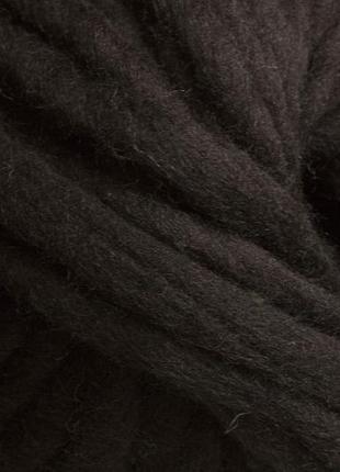 Толстая пряжа ручного прядения пряжа из натуральной шерсти австралийского мериноса 25 микрон кофе