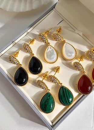 Серьги в стиле vancleef
