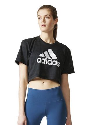 Жіночий кроп топ, футболка adidas