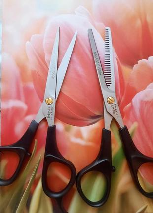Набор ✂️ для филировки и стрижки ножницы нигелон niegelon филирование волос челка инструмент для красоты парикмахер острый качество2 фото