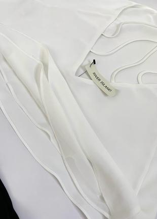 Топ блуза білий з відкритою спиною3 фото