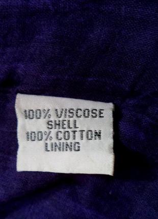 Шикарная пышная фиолетовая юбка в пол из благородной вискозы с вышивкой большой размер5 фото