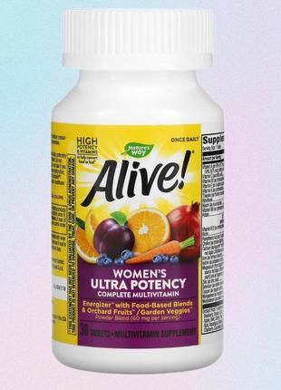 Alive сша мультивітаміни для жінок, жіночі вітаміни, 30 таблеток3 фото