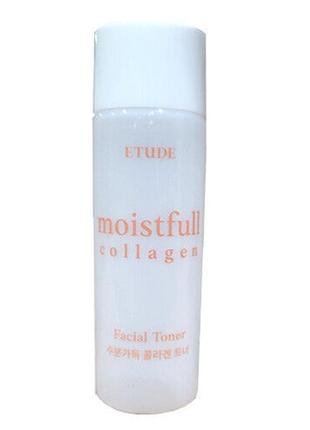 Тонер для лица с коллагеном etude moistfull collagen facial toner white 25 мл