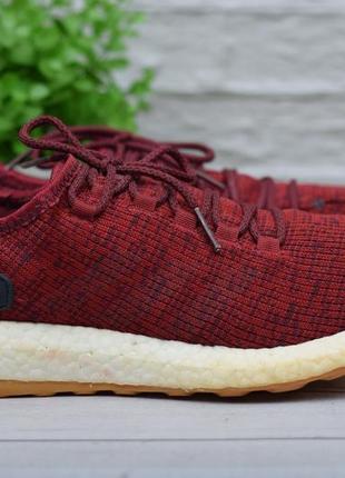 43 размер. красные мужские кроссовки adidas pureboost 2017 burgundy. оригинал