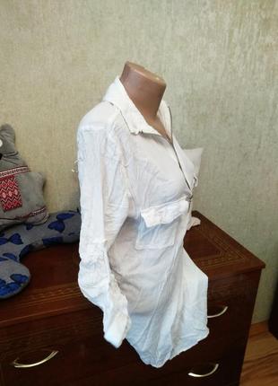 Новая длинная туника платье с карманами, m-l4 фото
