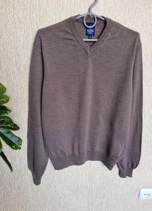 Гарний джемпер, светр з мериносової вовни від rossini, оригінал , італія5 фото