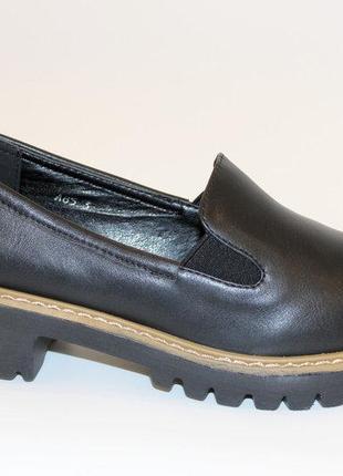 Туфли женские черные т755