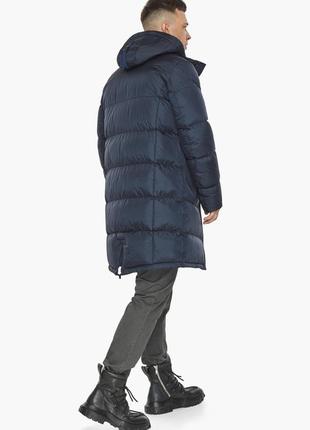 Зимняя качественная куртка для мужчин  braggart "dress code" тёмно-синяя модель 497734 фото
