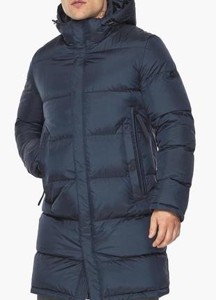 Зимняя качественная куртка для мужчин  braggart "dress code" тёмно-синяя модель 497735 фото
