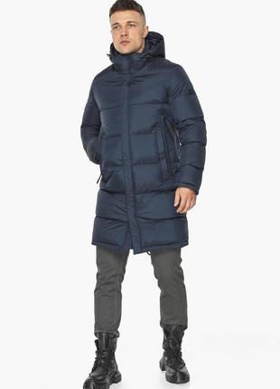 Зимняя качественная куртка для мужчин  braggart "dress code" тёмно-синяя модель 497732 фото
