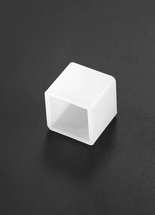 Форма для епоксидної смоли finding молд куб білий 2.5 см x 2.5 см1 фото