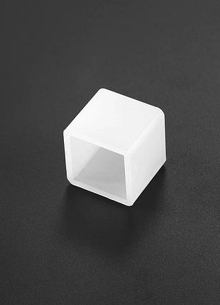 Силиконовая форма finding молд куб под заливку смолы 2 см белый 2.5 см x 2.5 см х 2.3 см