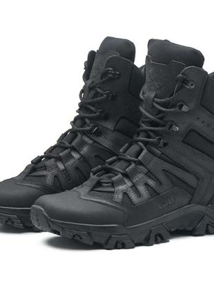 Зимові, справжні чоловічі тактичні черевики, берці, вологостійкі, водонепронекні чорні