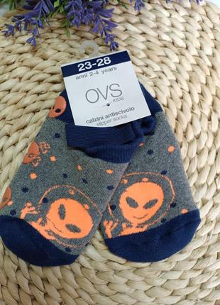 Шкарпетки - тапочки махра зі стопперами ovs , р.23-28