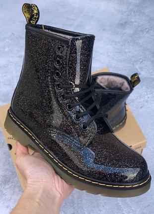 Зимові жіночі черевики dr.martens 1460/зимние женские ботинки доктор мартэнс 1460