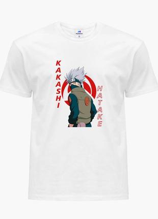 Футболка мужская хатакэ какаши наруто (hatake kakashi) белый (9223-2820) l