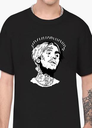 Футболка мужская лил пип (lil peep) черный (9223-2634-bk-l) l