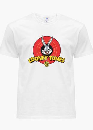 Футболка мужская багз банни луни тюнз (bugs bunny looney tunes) белый (9223-2873) l4 фото