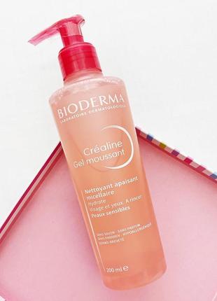 Bioderma sensibio gel moussant делікатний заспокоюючий та очищаючий гель для зняття макіяжу