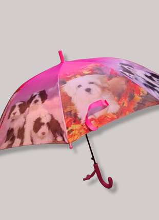 Зонт зонтик детский щенки2 фото