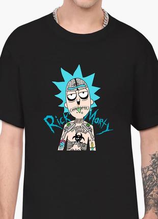 Футболка мужская морти смит рик и морти (morty smith rick and morty) черный (9223-2930-bk-l) l