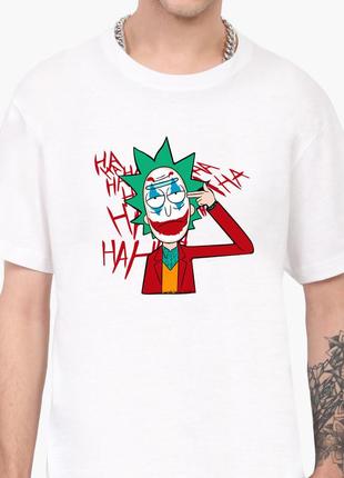 Футболка мужская рик санчез рик и морти (rick sanchez rick and morty) белый (9223-2932-wt-l) l