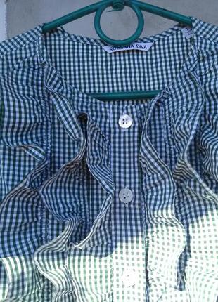 Шикарна блуза з воланами (віші) rossana diva3 фото