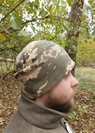 Военные шапки флисовые зсу. армейская шапка пиксель. зимняя шапка для военных всу. шапка флисовая8 фото