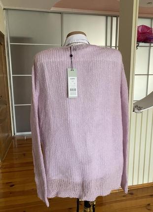 Ніжна лілова ажурна кофта мохер шерсть 💕2 фото