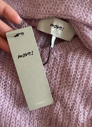 Ніжна лілова ажурна кофта мохер шерсть 💕9 фото