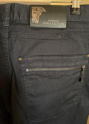 Темно-синие джинсы versace3 фото