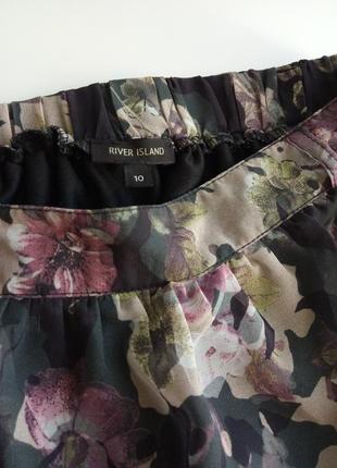 Оригинальная шифоновая юбка в цветочный принт4 фото