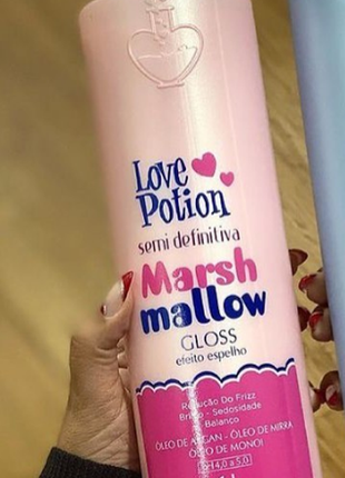 Кератин love potion marsh mellow gloss 1000 мл1 фото