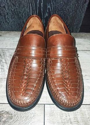 Кожаные туфли marco monte р. 45-28,5см7 фото
