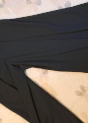 Вінтажні кюлоти юбка брюки  на зищіпках винтажные кюлоты на защипах черные с м5 фото
