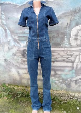 Комбінезон джинсовий #106 високий зріст
