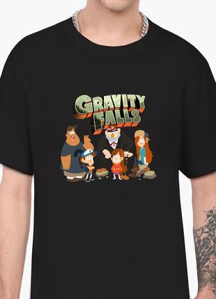 Футболка мужская гравити фолз (gravity falls) черный (9223-2628-bk-l) l